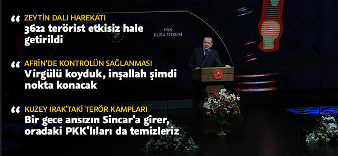 Erdoğan: Virgülü koyduk, inşallah şimdi nokta konacak