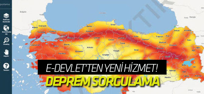 E-devlet'ten yeni hizmet! Deprem sorgulama