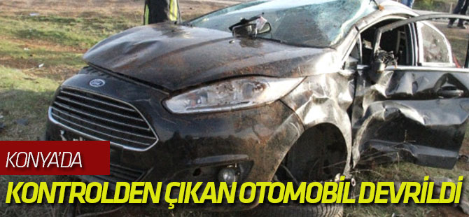 Kontrolden Çıkan Otomobil Devrildi: 1 Yaralı