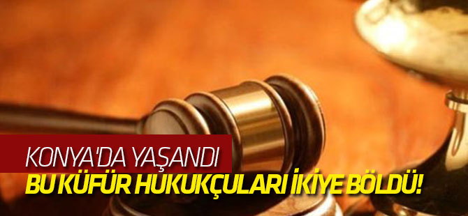 Bu küfür hukukçuları ikiye böldü!