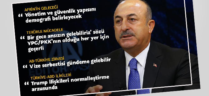 Çavuşoğlu: 'Bir gece ansızın gelebiliriz' sözü her yer için geçerli