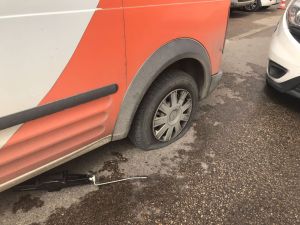 Başkentte para nakil aracı soygunu