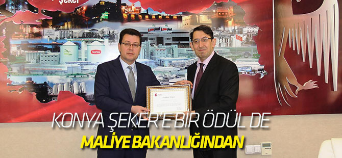 Konya Şeker’e Bir Ödül De Maliye Bakanlığından