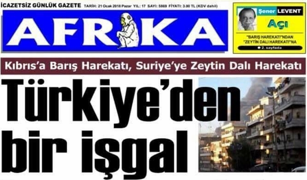 Yavru vatanda çıkan gazetede skandal başlıklar...