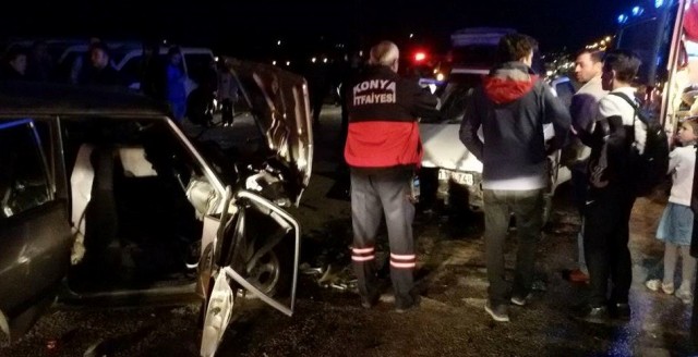 Konya'da trafik kazası: 1 ölü, 3 yaralı