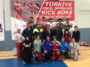 Kick Boksta Konyalı öğrencilerden 4 madalya