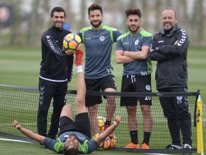 Atiker Konyaspor'da Osmanlı maçı öncesi moraller yerinde