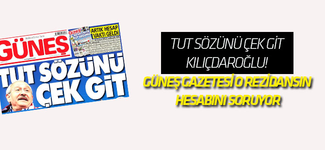 Güneş gazetesi o rezidansın hesabını soruyor