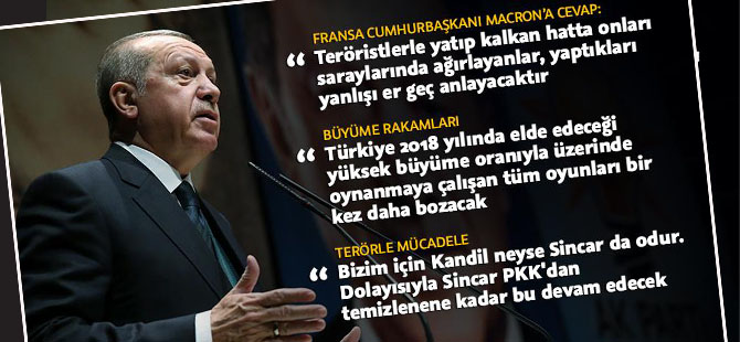 Erdoğan'dan Macron'a tepki: Haddini de boyunu da aştı