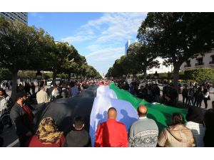 Tunus'ta "Filistin Toprak Günü" gösterisi
