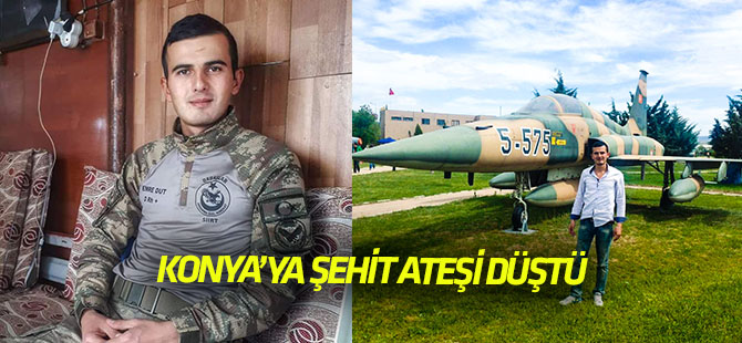 Konya'ya şehit ateşi düştü