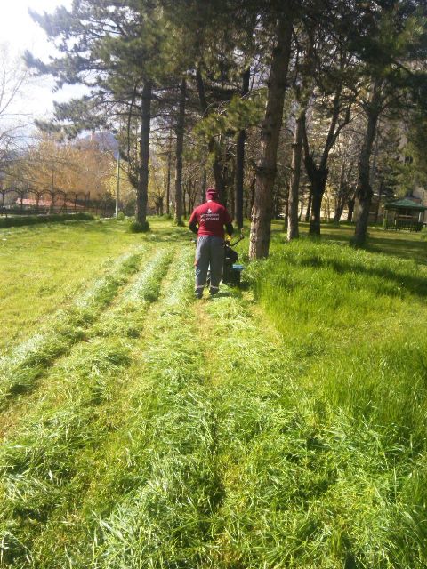 Seydişehir Belediyesi Çim Biçme Çalışmaları Başladı