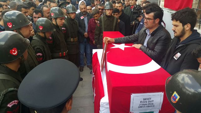 Şehit Uzman Onbaşı Dut son yolculuğuna uğurlandı
