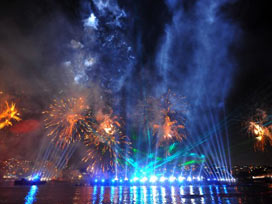 Haliç'te muhteşem bir fetih şöleni