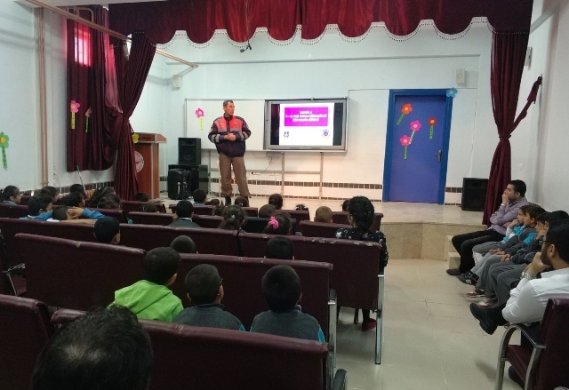 Jandarmadan öğrencilere trafik eğitimi