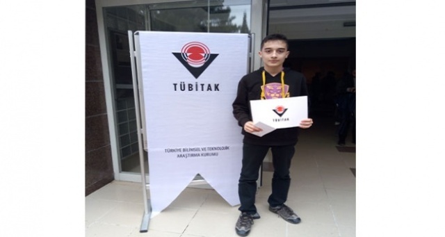 Uğurlu öğrenci “Çok Amaçlı Mobil Robot Kol” projesi ile birinci oldu