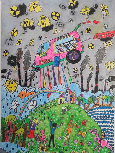 Toyota’nın resim yarışmasında 2 Konyalı dereceye girdi