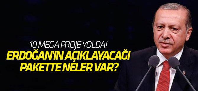 10 Mega Proje yolda! Erdoğan'ın açıklayacağı pakette neler var?