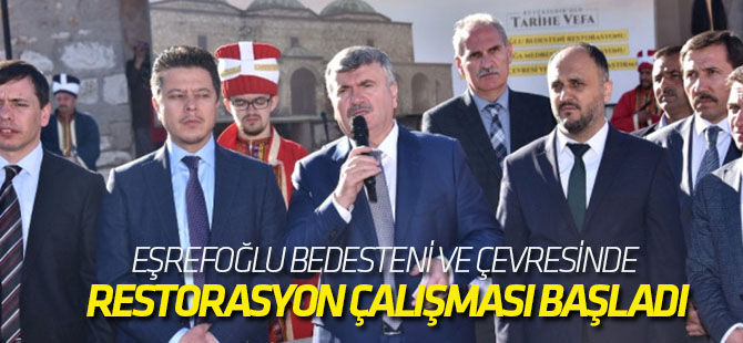 Eşrefoğlu Bedesteni ve Çevresinde Restorasyon Çalışması Başladı