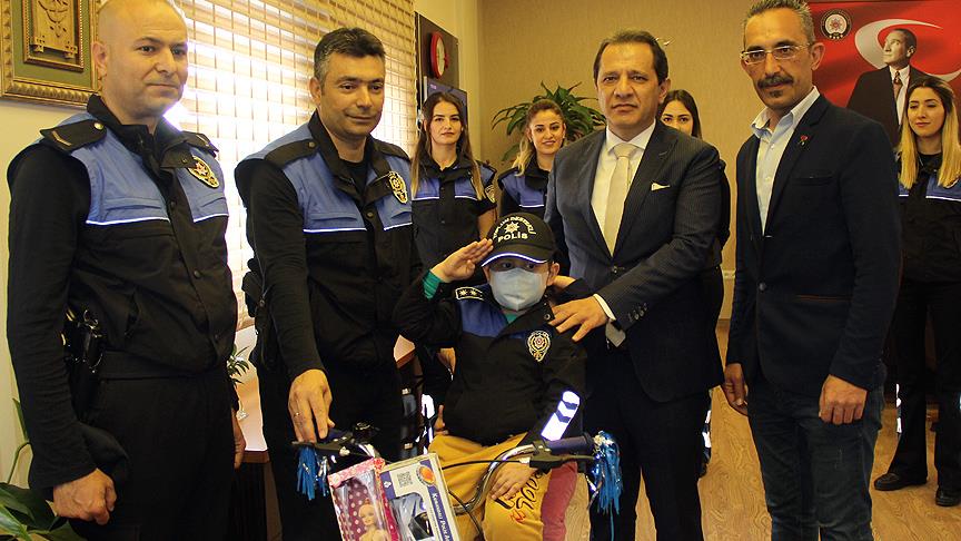 Lösemi hastası Ayaz'ın hayali gerçekleşti