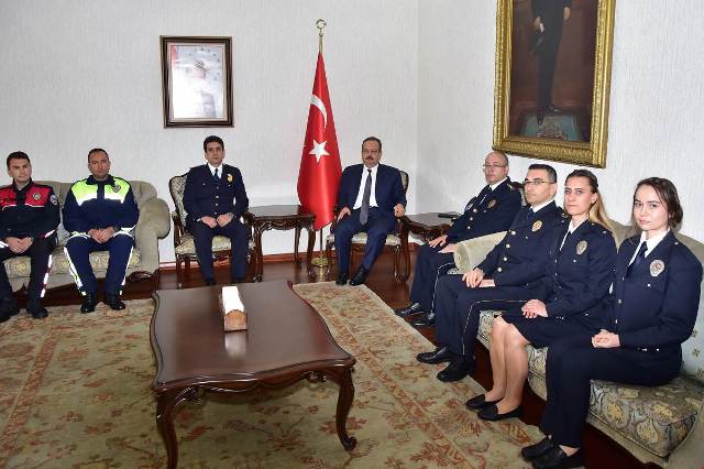 Polis teşkilatından Vali’ye ziyaret