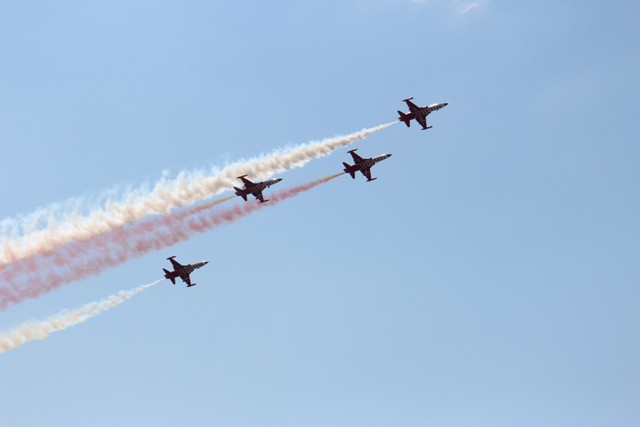 Türk Yıldızları Isparta semalarında