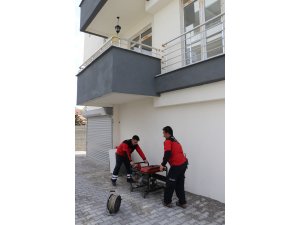 Kas hastası çocuğa itfaiyeden jeneratörlü destek