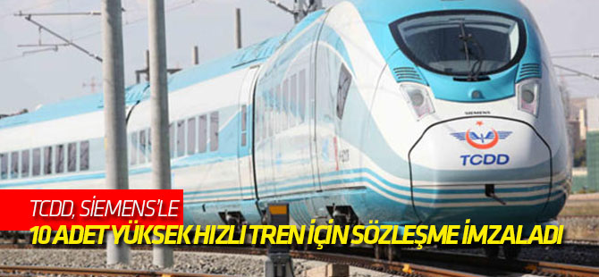Tcdd ile Siemens'ten Yüksek Hızlı Tren Sözleşmesi