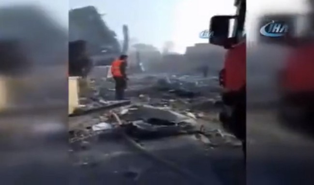 İşte Suriye'de vurulan o tesis! / VİDEO