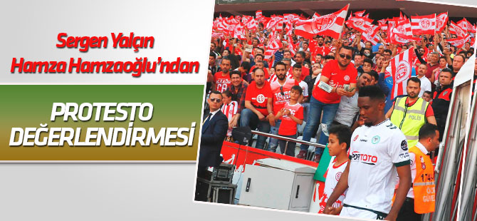 Sergen Yalçın ve Hamzaoğlu'na protesto soruldu