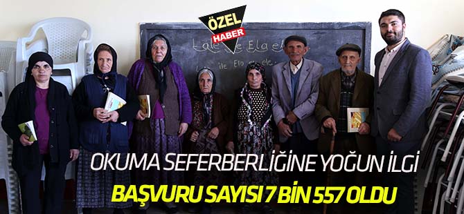 Okuma seferberliği ilgi gördü: BAŞVURU SAYISI 7.557