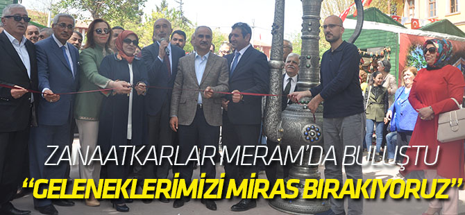Zanaatkarlar Meram’da Buluştu