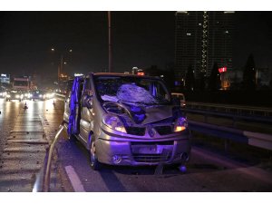 Küçükçekmece'de minibüsün çarptığı yaya öldü