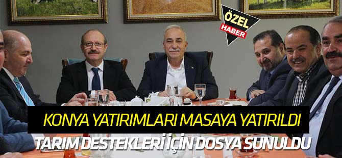 Konya yatırımları masaya yatırıldı