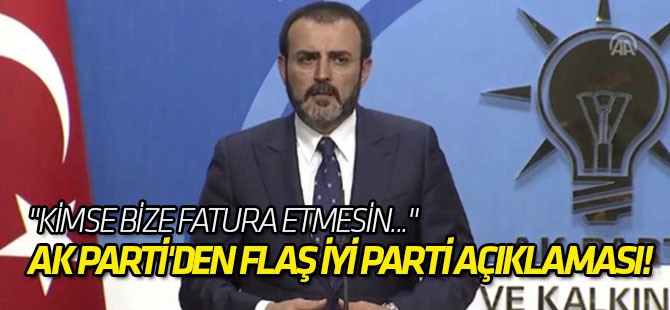 AK Parti'den flaş İYİ Parti açıklaması!