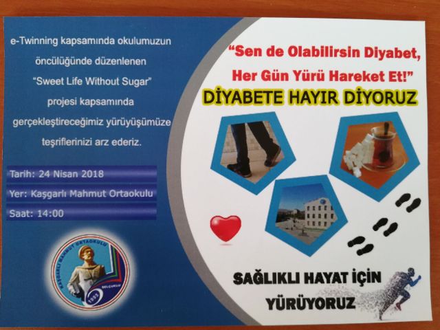 Diyabete hayır yürüyüşü