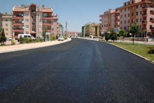 Selçuklu'da bitümlü harç kaplaması