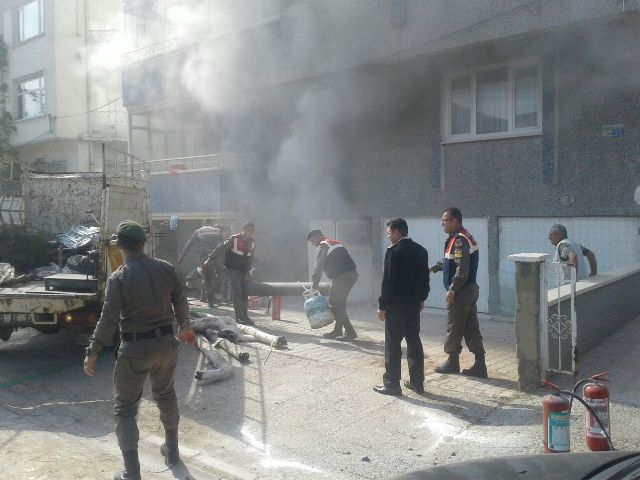 Akşehir'de yangın