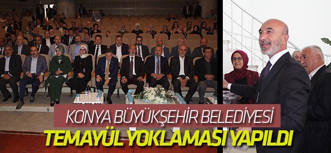 Konya Büyükşehir Belediyesi temayül yoklaması gerçekleşti