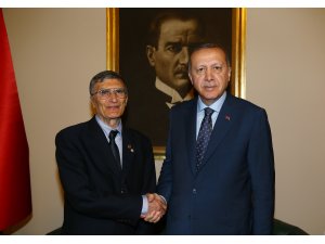 Cumhurbaşkanı Erdoğan, Aziz Sancar'ı kabul etti