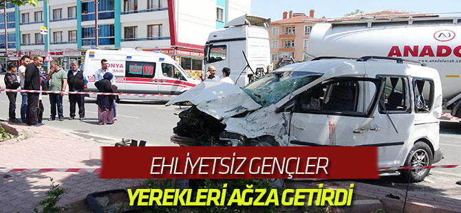Kazada yaralanan gençlerin yakınları ağladı