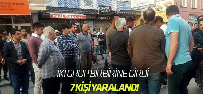 İki grup birbirine girdi