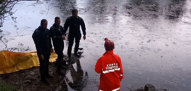 Konya'da sulama kanalına giren kişi boğuldu