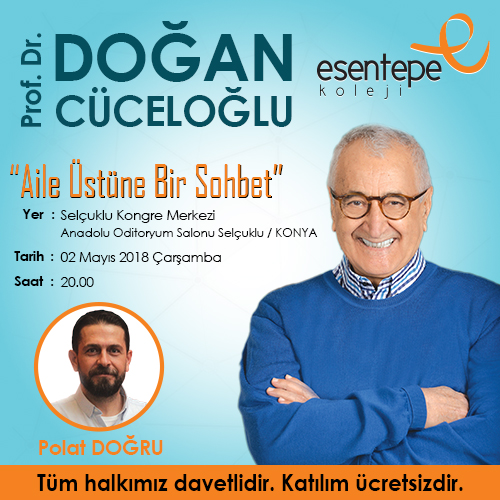 Esentepe Koleji Doğan Cüceloğlu’nu Konyalılarla Buluşturuyor