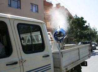 Seydişehir'de ilaçlama çalışmaları