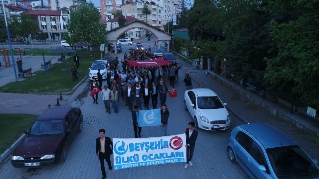 Beyşehir'de "Türkçülük” yürüyüşü