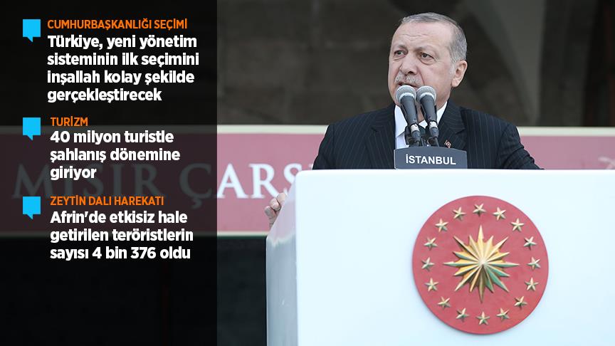 Erdoğan: Bu adayların amacı milletin derdine derman olmak değil