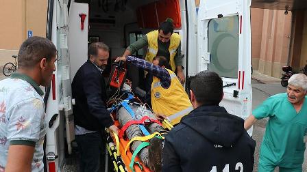 Mantar toplamaya giden genç mayına bastı