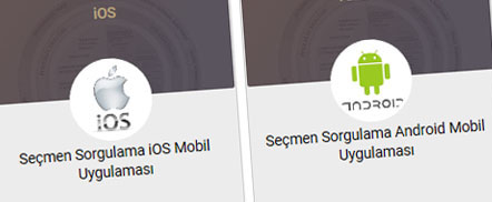 Seçmen sorgulama mobil uygulaması hizmette