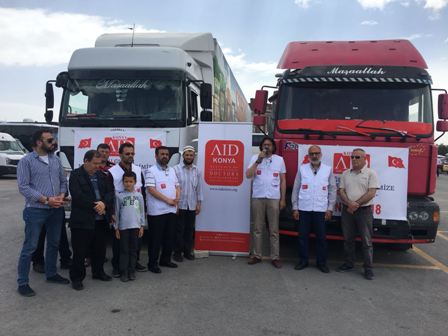 AID Konya’dan Doğu Gutalı muhacirlere 2 bin hijyen paketi
